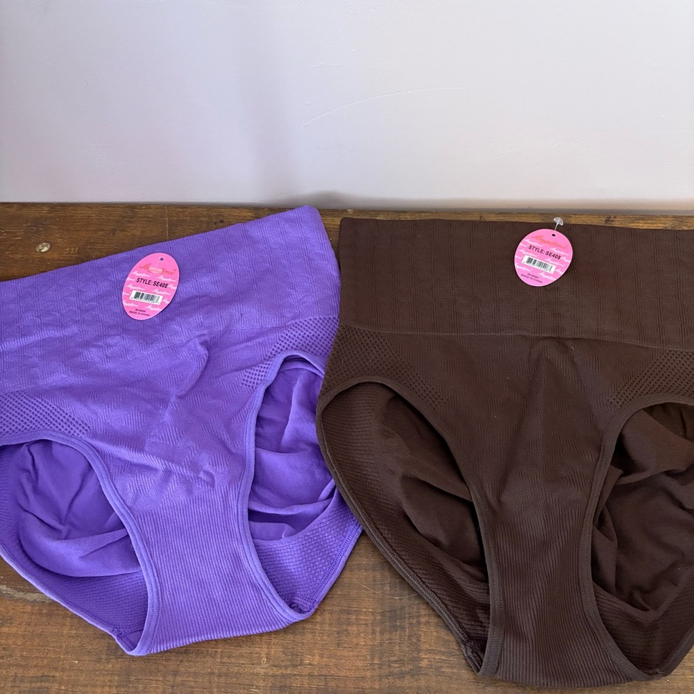 💚Angelina NWT Women's Panties in Purple and Brown